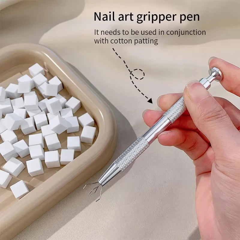 50Pcs Square Nail Art Sponge Set Gradient Nail Brushes Gel Polish Design Nail Sponge Grab Pen Manicure Supplies 229w