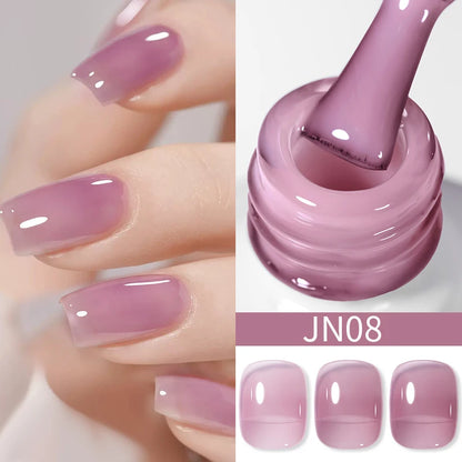 BORN PRETTY 83 Colors 10ml Jelly Nude Gel Nail Polish Autumn Amber Semi Transparent Manicure Soak off UV LED Nails Gel Varnish