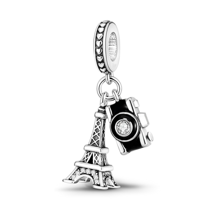 925 Silver Rainbow Flower Dragonfly Charms Dangle Charm Animal Bead Fit Original Bracelet Jewelry DIY