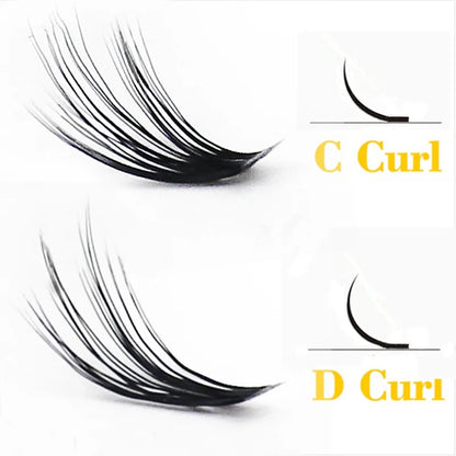 20D/30D Mink Eyelashes 1 Box/60 Bundles Natural Eyelash Extension 3D Russia Individual Eyelash Cluster Makeup Tools Lashes Cilia