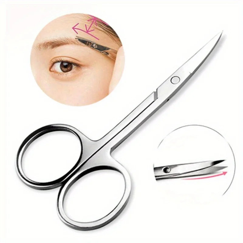 Small Stainless Steel Scissors For Nails, Eyebrow And Nose Hair Scissors, Nail Trimmers, Facial Trimmers, Makeup And Beauty Tool