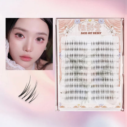 60/100pcs 3D Eyelash Extensions Curling Up Volume False Eyelashes DIY Cosplay Makeup for Women and Girls Cosmetic Supplies
