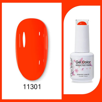 Clou Beaute TPO FREE Nail Gel Polish High Pigment Nail Art Supply Spring Summer Pastal Color Varnish UV Gel Clear Base Top Coat