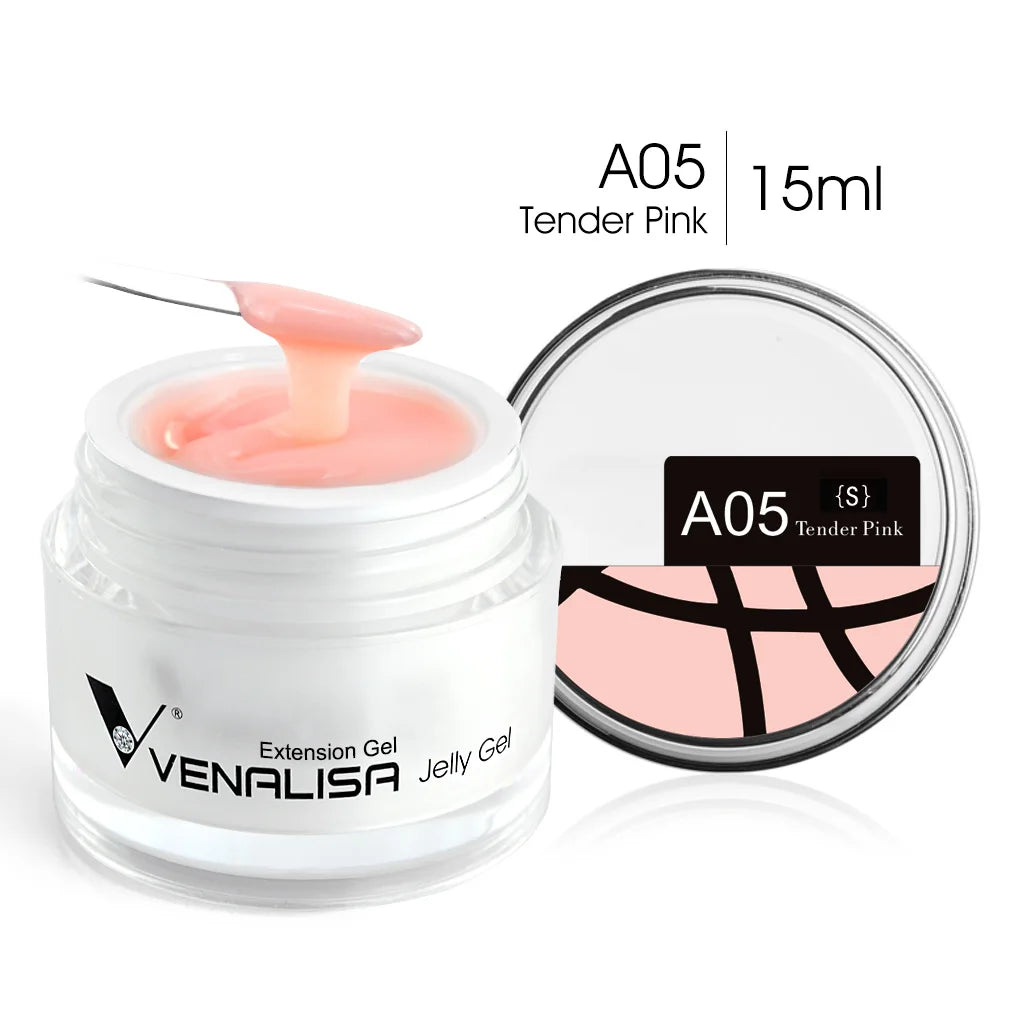 VENALISA Clear Color Extension Gel Pearl Glittle Gel Canni Supply Camouflage Fasting Jelly Nail Gel Self Leveling Acrylic Gel