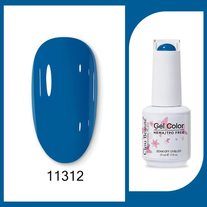 Clou Beaute TPO FREE Nail Gel Polish High Pigment Nail Art Supply Spring Summer Pastal Color Varnish UV Gel Clear Base Top Coat