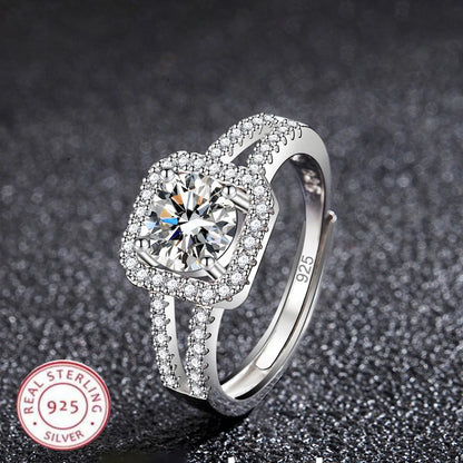 New 925 Sterling Silver Ring High Quality Perfect Gem Zircon For Women Wedding Fine Jewelry Accessories Party Gifts