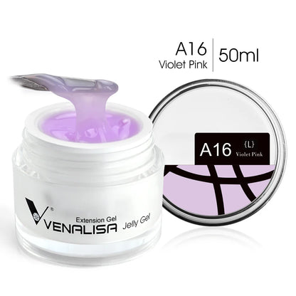 VENALISA Clear Color Extension Gel Pearl Glittle Gel Canni Supply Camouflage Fasting Jelly Nail Gel Self Leveling Acrylic Gel