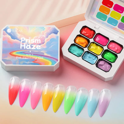 UR SUGAR 9 Colors Patting Painting Gel Nail Polish 4 In 1 Transfer French Design UV LED Soak Off Gel Varnish Gradient Pat Gel