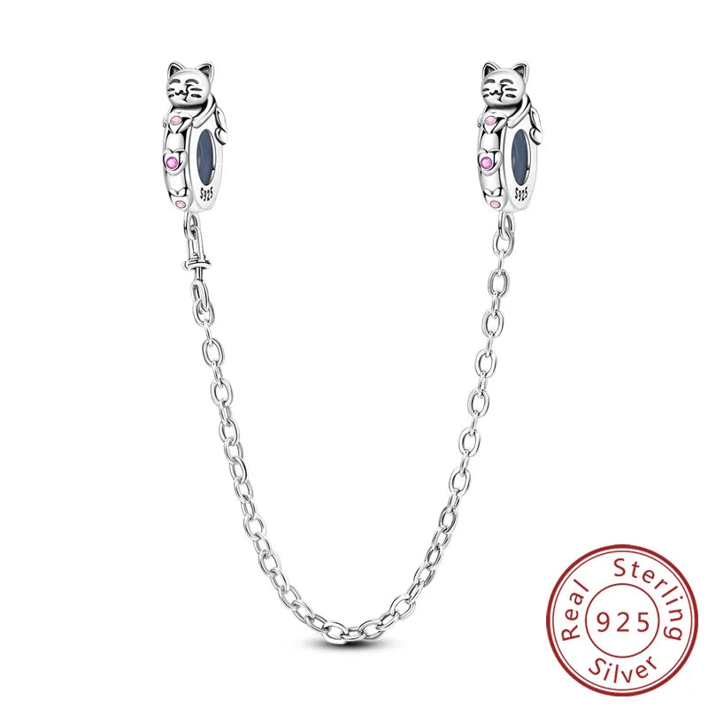 Charms 925 Sterling Silver Dog Cat Paw Print Love Pets Charms Beads Fit Original Bracelets Necklaces Pendant Women DIY Jewelry