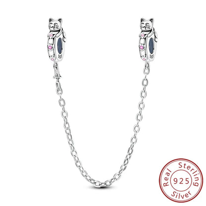 Charms 925 Sterling Silver Dog Cat Paw Print Love Pets Charms Beads Fit Original Bracelets Necklaces Pendant Women DIY Jewelry