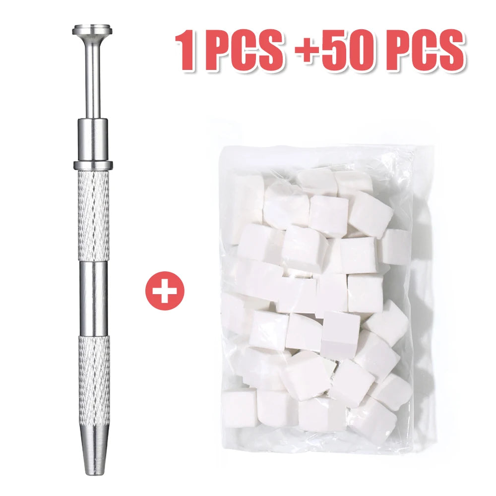 50/300Pcs Sponge Gradient Nail Art Stamper Tools Gel Polish Color Gradient Brush Glitter Powder Dotting Pen For Manicure Tools