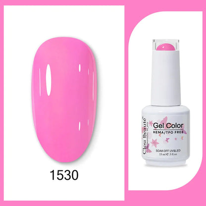 Clou Beaute TPO FREE Nail Gel Polish High Pigment Nail Art Supply Spring Summer Pastal Color Varnish UV Gel Clear Base Top Coat