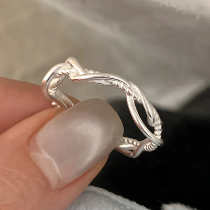 VENTFILLE 925 Sterling Silve Flower Ring for Women Gift Hollow Out Design Retro Hip Hop Versatile Jewelry Party Gift Dropship