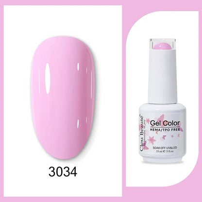 Clou Beaute TPO FREE Nail Gel Polish High Pigment Nail Art Supply Spring Summer Pastal Color Varnish UV Gel Clear Base Top Coat