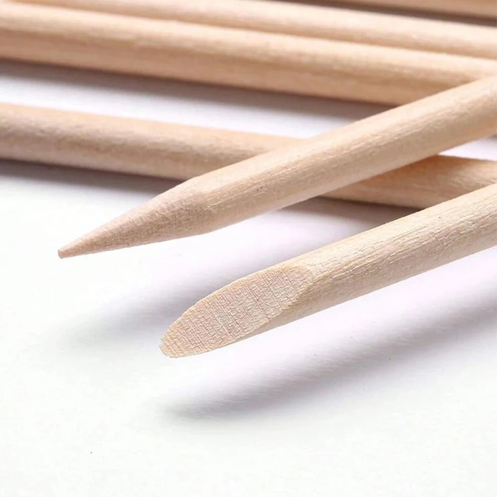 50/100PCS Disposable Wood Stick Beauty Spatulas Log Hair Removal Wax Coating and Scraping Tool Eyebrow Trimming Wooden Stick