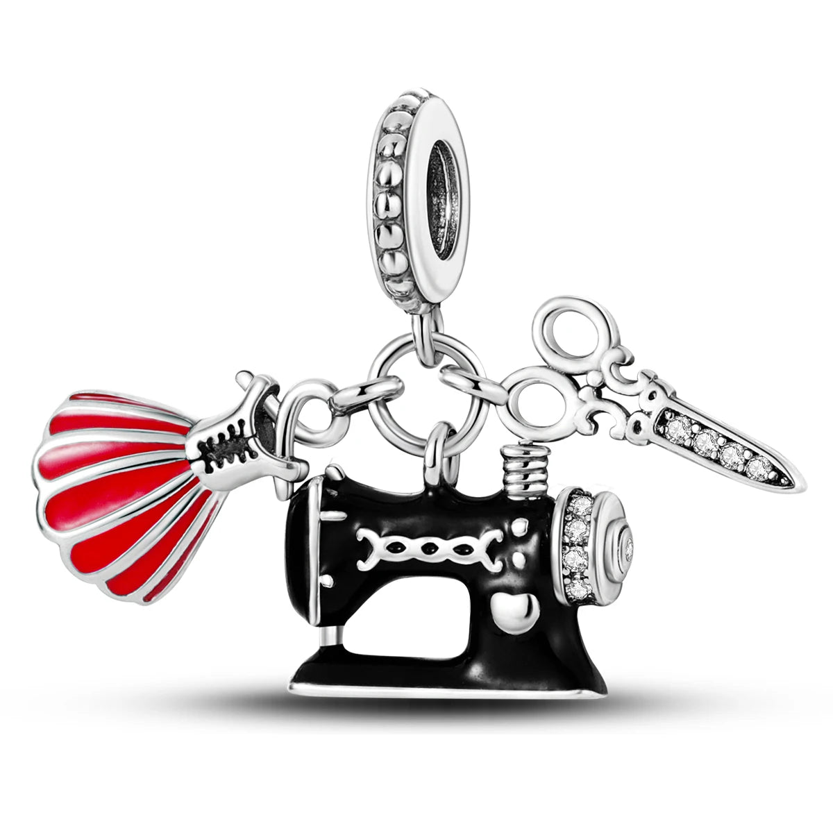 925 Silver Rainbow Flower Dragonfly Charms Dangle Charm Animal Bead Fit Original Bracelet Jewelry DIY