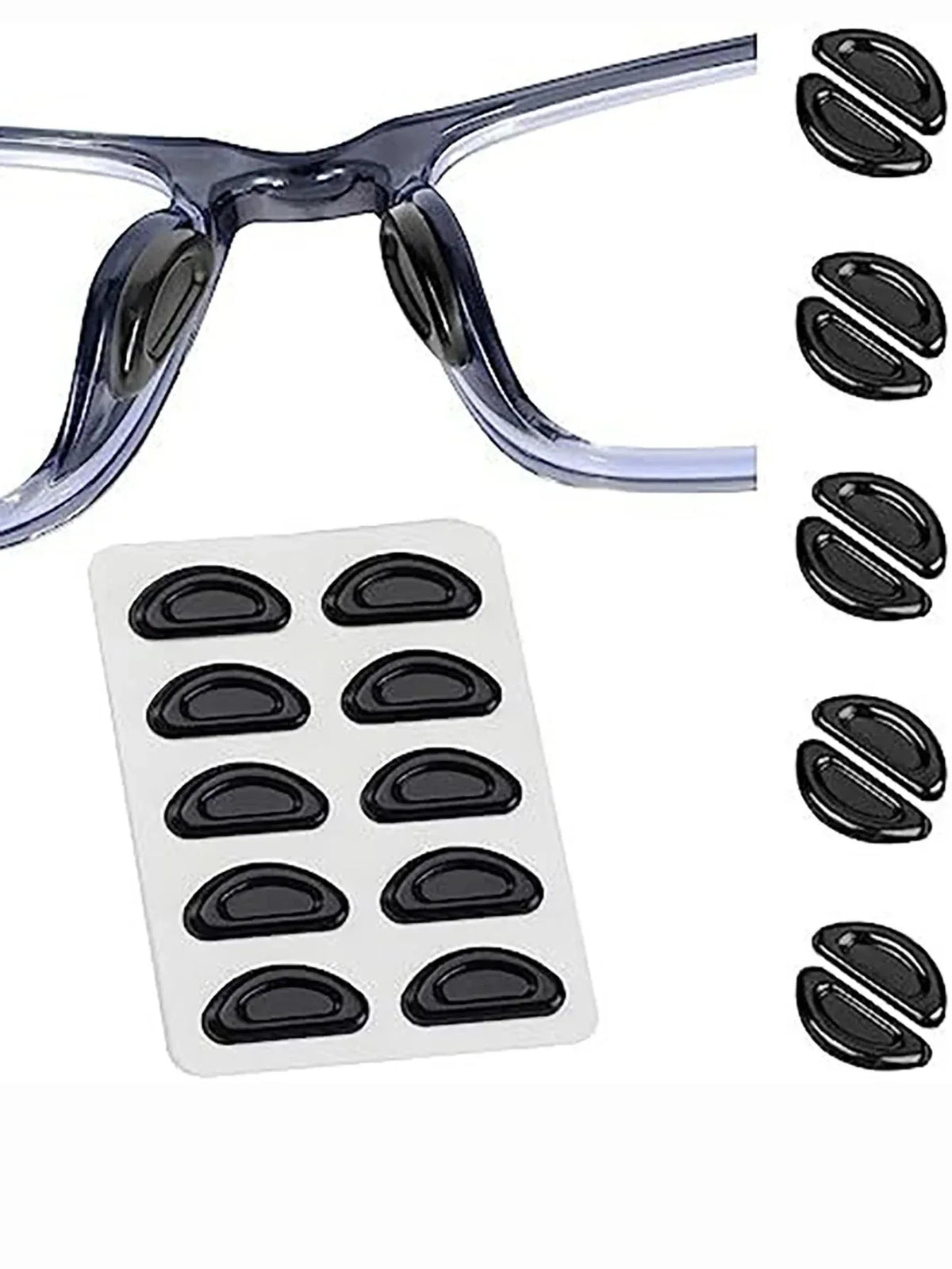 Viewring Non-slip Silicone Nose Pad For Glasses Eyeglasses And Sunglasses Soft Anti Slip Nose Pads Reading Glasses Accessories