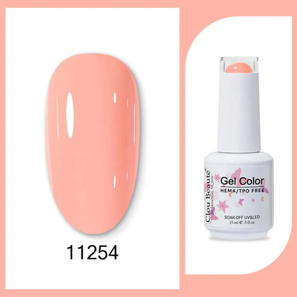 Clou Beaute TPO FREE Nail Gel Polish High Pigment Nail Art Supply Spring Summer Pastal Color Varnish UV Gel Clear Base Top Coat