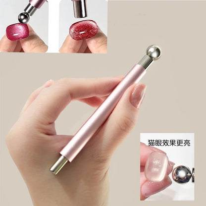 Strong magnetic Long Double Head Nail Magnet Tool Pens Magnetic Cat Eye Gel Polish Nail Art Kit for DIY Salon Studio 2030