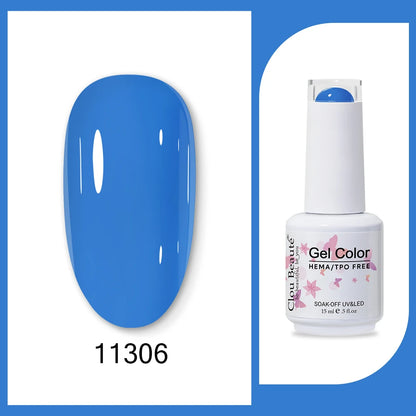 Clou Beaute TPO FREE Nail Gel Polish High Pigment Nail Art Supply Spring Summer Pastal Color Varnish UV Gel Clear Base Top Coat