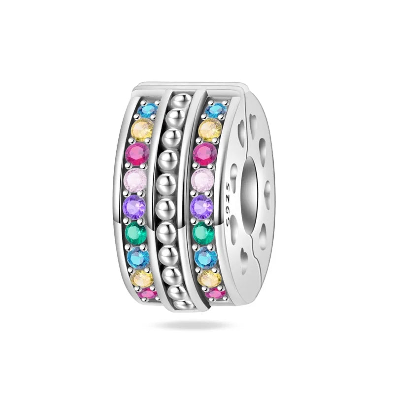 Charms 925 Silver Butterfly Dragonfly Flowers Stars Moon Devil's Eye Spacer Beads Fit Qikaola 925 Original Bracelets DIY Jewelry