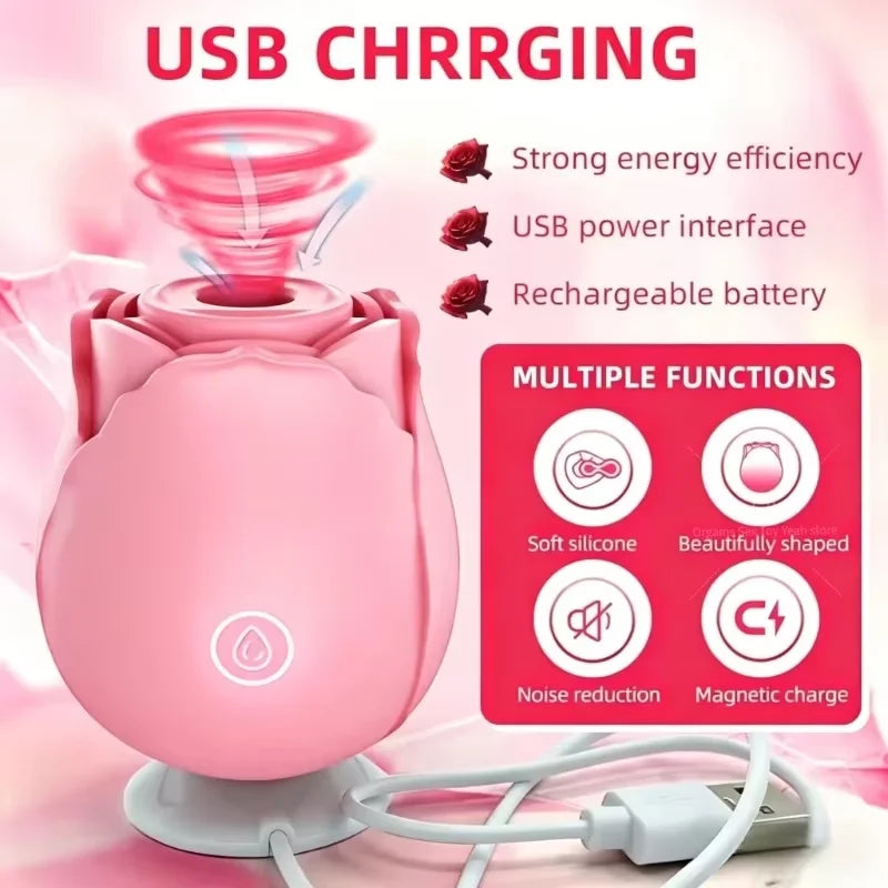 Powerful Sucking Vibrator for Women Tongue Licking Clitoris Vagin Stimulator Female Vacuum Oral Nipple Sucker Adults Sex for Toy