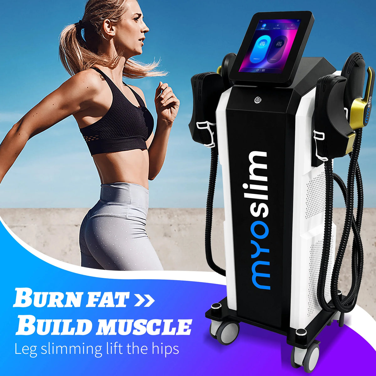 HI-EMT Muscle Stimulation EMS Neo Machine  Professional MYOslim Electromagnetic 4 Handles Body Sculpting  Beauty Equipment