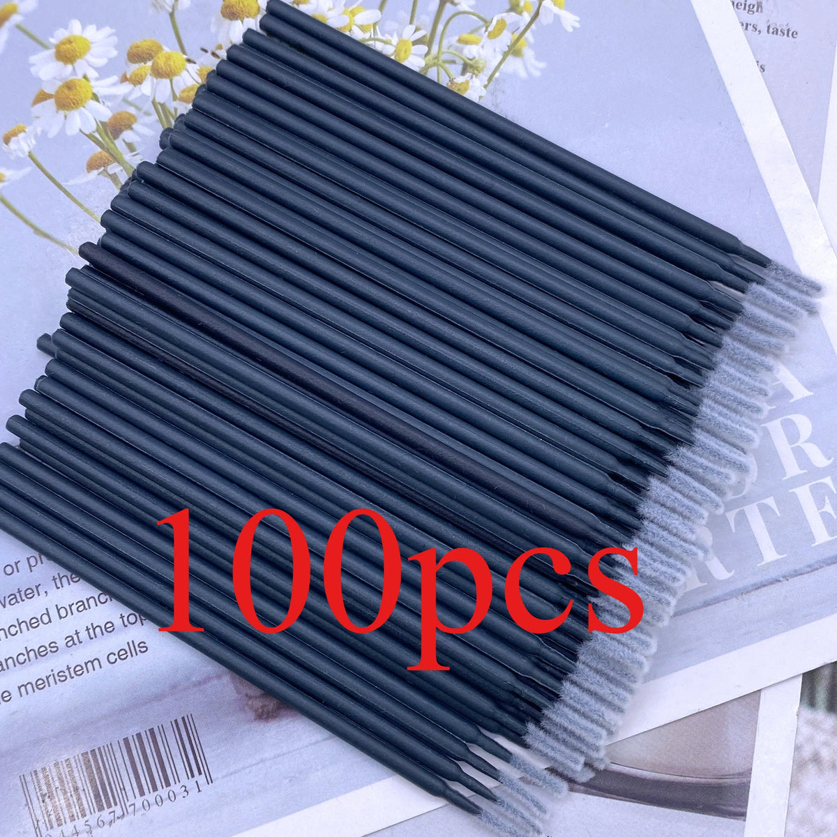 100/500pcs Eyelash Cleaning Brush Lash Extension Micro Cotton Swab Individual Eyelashes Microbrush Beauty Makeup Clean Remover