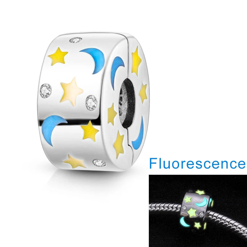 925 Silver Rainbow Flower Dragonfly Charms Dangle Charm Animal Bead Fit Original Bracelet Jewelry DIY
