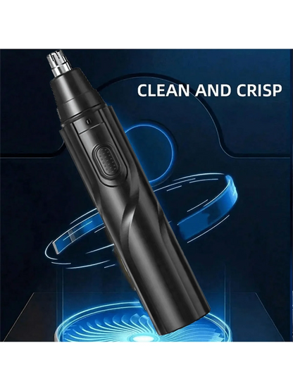 Black Electric Nose Hair Trimmers Ofer Low Noise High Torque,High Speed Motors for Washing Nose Hair for Both Men