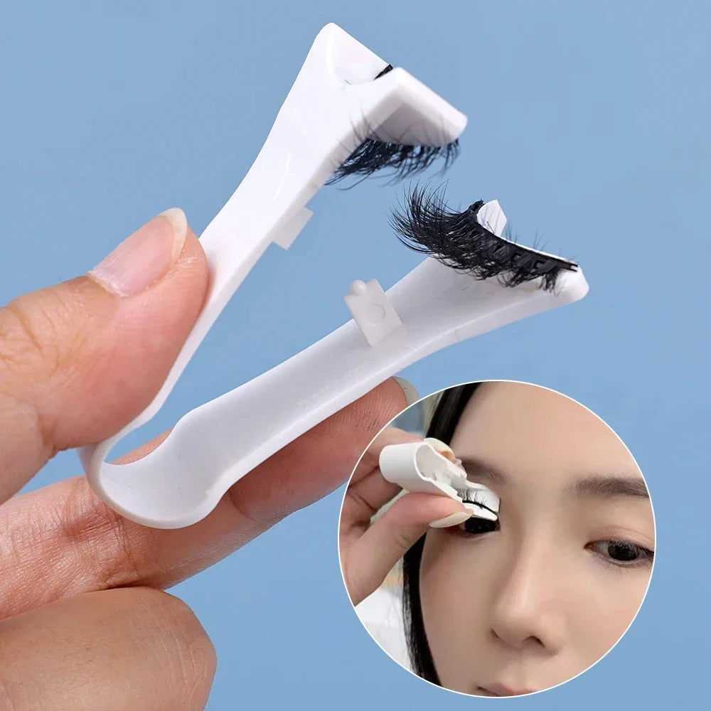 Professional  EyelashesTweezer Curler Clip Clamp  Makeup 3D Mink Eyelashes Tweezer Magnetic Eyelashes Extension Applicator False