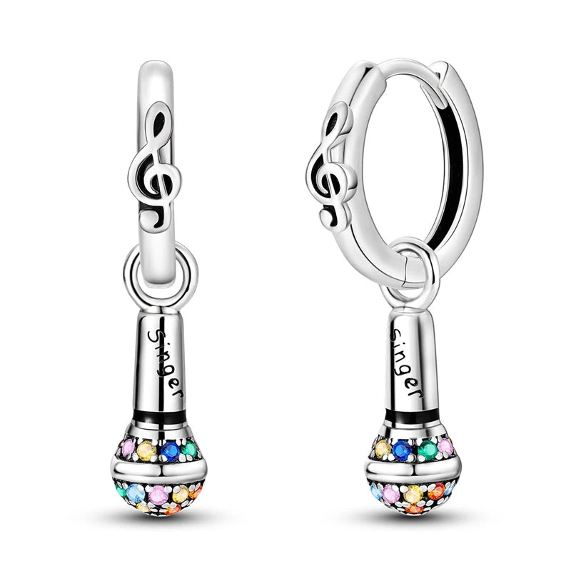 New 925 Sterling Silver Wine Cup Butterfly  Women Earrings Brilliant Wedding Engagement Star Earrings Jewelry Gift