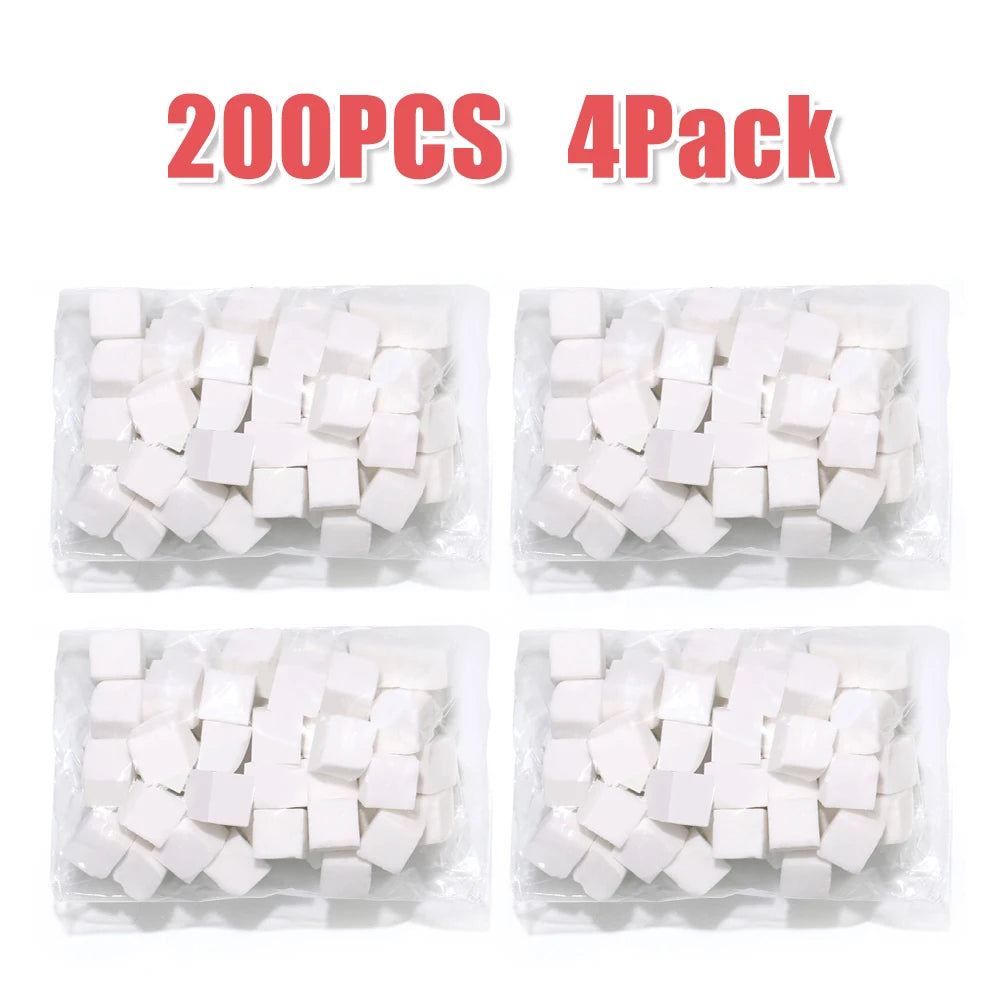 LINMANDA 200/50PCS Nail Sponge Sponge with Grab Pen and Sponge Grab Clip Set Nail Gradient Color Nail Tool Accessories