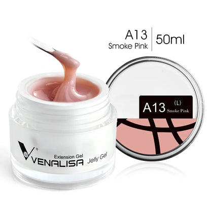 VENALISA Clear Color Extension Gel Pearl Glittle Gel Canni Supply Camouflage Fasting Jelly Nail Gel Self Leveling Acrylic Gel