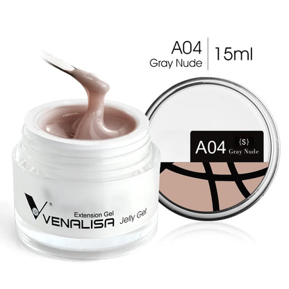 VENALISA Clear Color Extension Gel Pearl Glittle Gel Canni Supply Camouflage Fasting Jelly Nail Gel Self Leveling Acrylic Gel