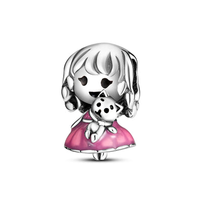 Original Charms 925 Silver Cute Animals Cat Bear Bead For Silver Bracelet Diy Fahsion Jewelry