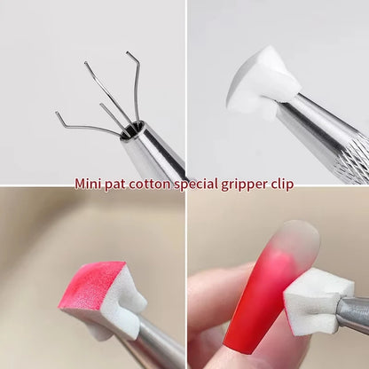 50Pcs Square Nail Art Sponge Set Gradient Nail Brushes Gel Polish Design Nail Sponge Grab Pen Manicure Supplies 229w