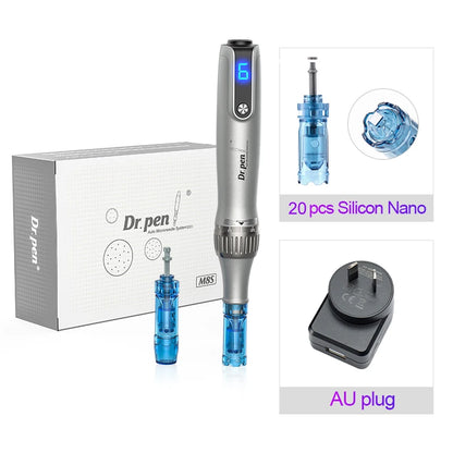 Authentic Dr pen Ultima M8S With 22 pcs Needle Pin Microneedling Pen Wireless Derma Pen Beauty Machine needle length 0.25 mm