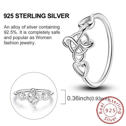 Rings Original 925 Sterling Silver Rings Bow Heart Sun Moon Star Zircon Rings For Women Jewelry Birthday Anniversary Gifts