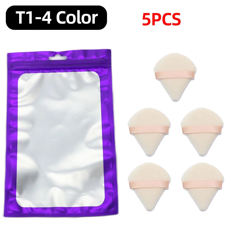OGEYERO Velvet Triangle Powder Puff Make Up Sponges for Face Eyes Contouring Shadow Seal Cosmetic Foundation Makeup Tool