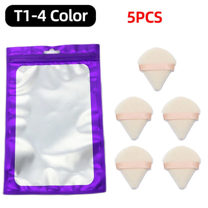 OGEYERO Velvet Triangle Powder Puff Make Up Sponges for Face Eyes Contouring Shadow Seal Cosmetic Foundation Makeup Tool