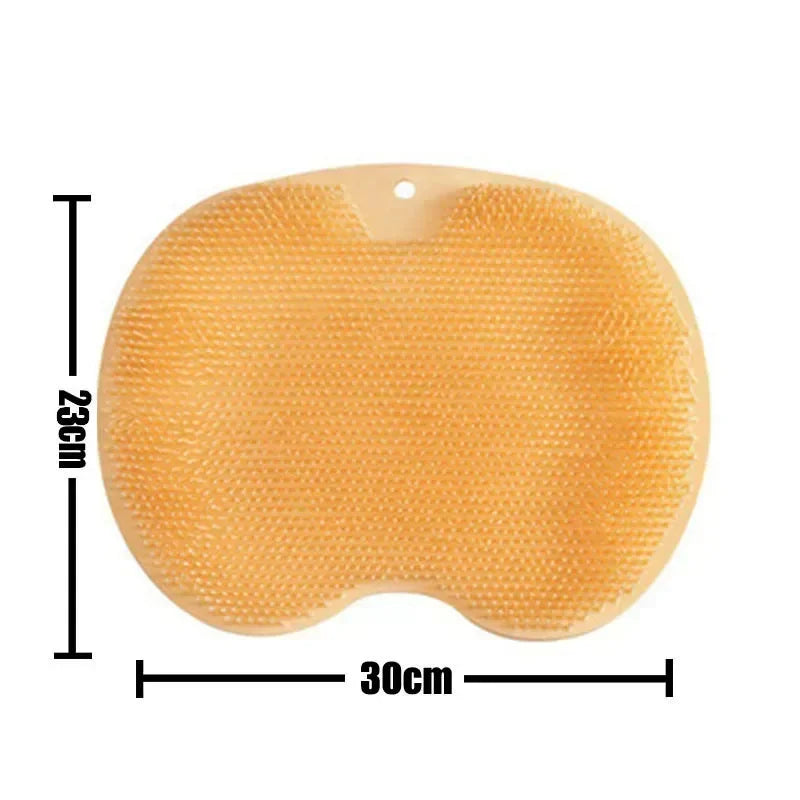 Exfoliating Foot Brush and Back Scrubber Anti-Slip Suction Cup - Deep Cleansing and Exfoliating Tool for Body Dirt Removal