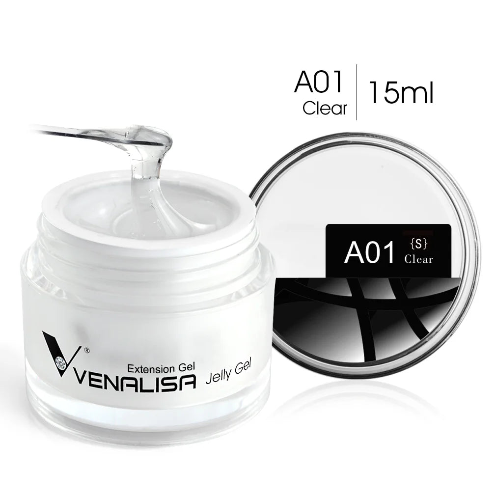 VENALISA Clear Color Extension Gel Pearl Glittle Gel Canni Supply Camouflage Fasting Jelly Nail Gel Self Leveling Acrylic Gel