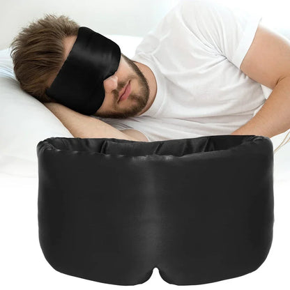 Mulberry Silk Light Blocking Sleep Eyemask Soft Padded Travel Eyeshade Comfort Sleeping Aid For Home Trip