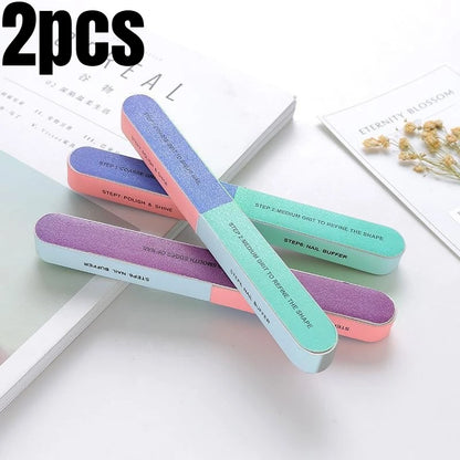 Multi Surface Printed Nail Polishing File 7 Sides Manicure Strip Professional Salon DIY Gel Nail Wholesale Supply