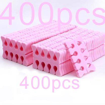 50 Pairs Soft Toe Separators Fingers Foots Nail Art Tools Flexible Heart Design Nail Art Practice Manicure Pedicure Foot Braces