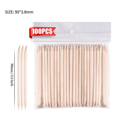50/100PCS Disposable Wood Stick Beauty Spatulas Log Hair Removal Wax Coating and Scraping Tool Eyebrow Trimming Wooden Stick