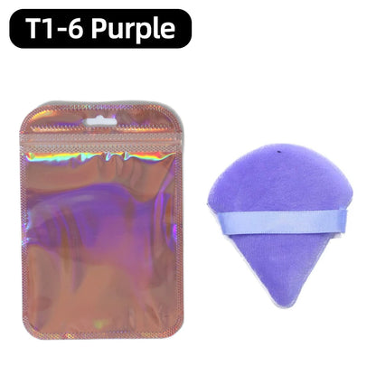 OGEYERO Velvet Triangle Powder Puff Make Up Sponges for Face Eyes Contouring Shadow Seal Cosmetic Foundation Makeup Tool