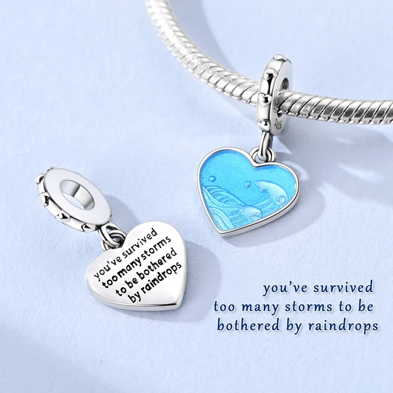 New 925 Sterling Silver Charms Beads Pendants Colorful Tree of Life Cosmic Starry Sky Charms For Women Bracelet DIY Jewelry Gift