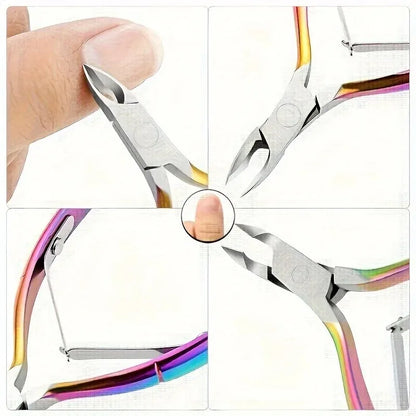 1Piece Cuticle Nipper, Premium Stainless Steel Cuticle Trimmer for Manicure & Pedicure at Home/Spa/Salon